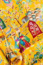Banarasi Yellow Blended Moonga Silk Saree