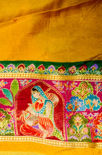 Banarasi Yellow Blended Moonga Silk Saree