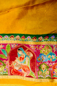 Banarasi Yellow Blended Moonga Silk Saree