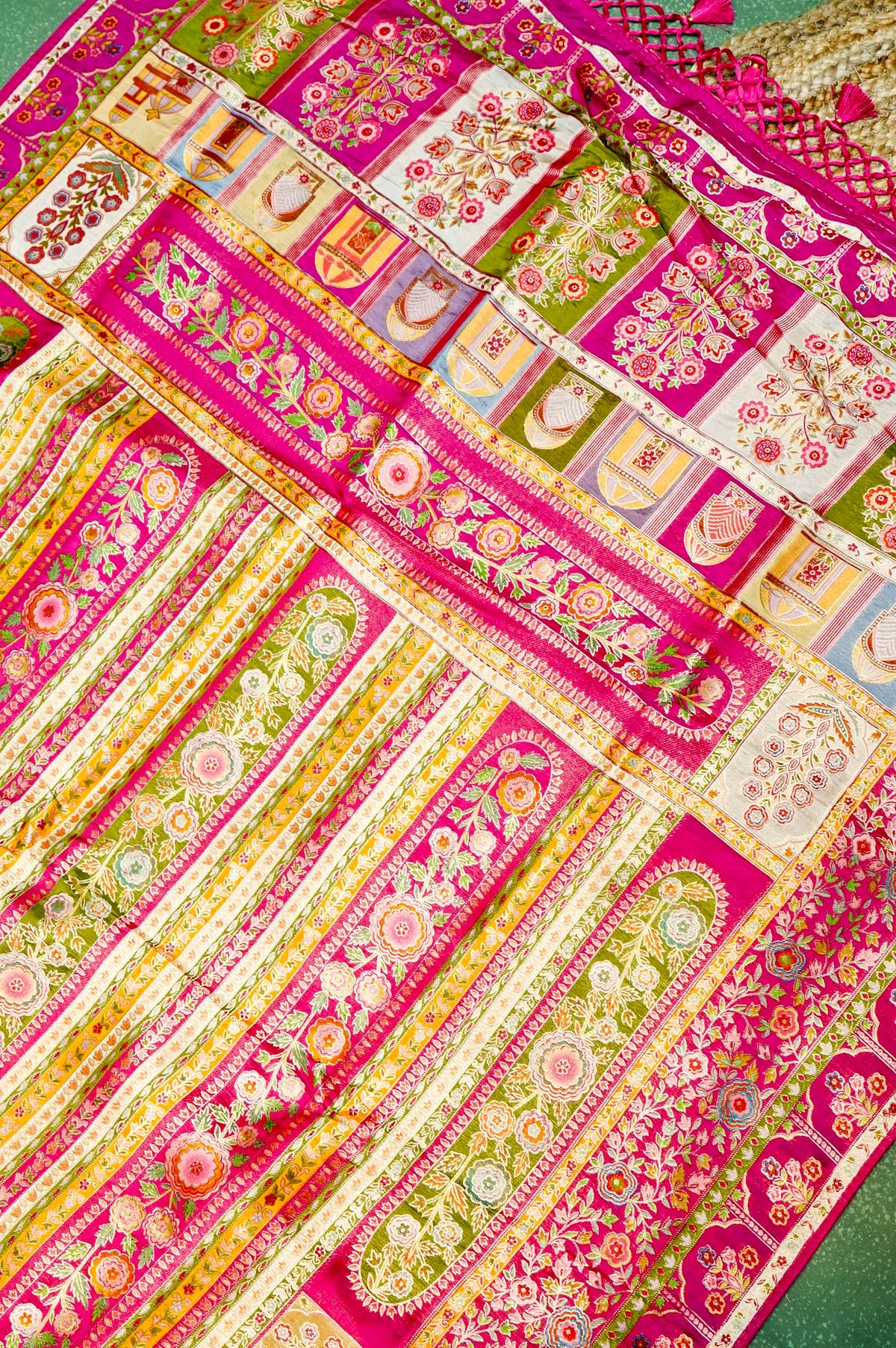 Banarasi Rani Pink Blended Moonga Silk Saree