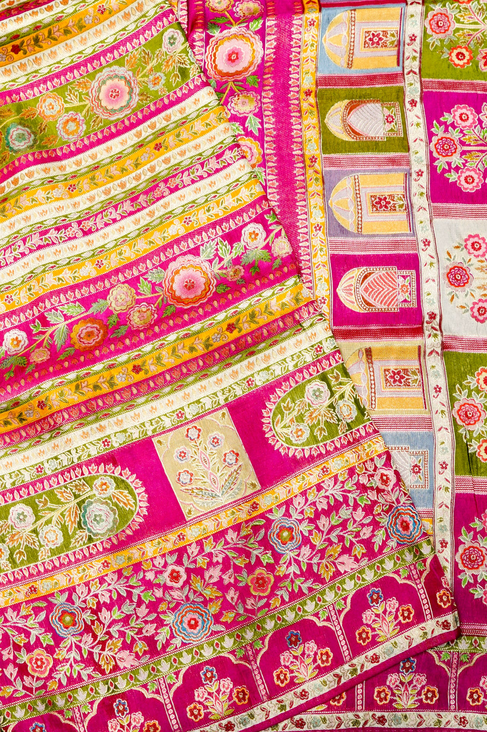 Banarasi Rani Pink Blended Moonga Silk Saree