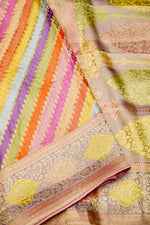 Banarasi Pastel Pink Blended Moonga Silk Saree