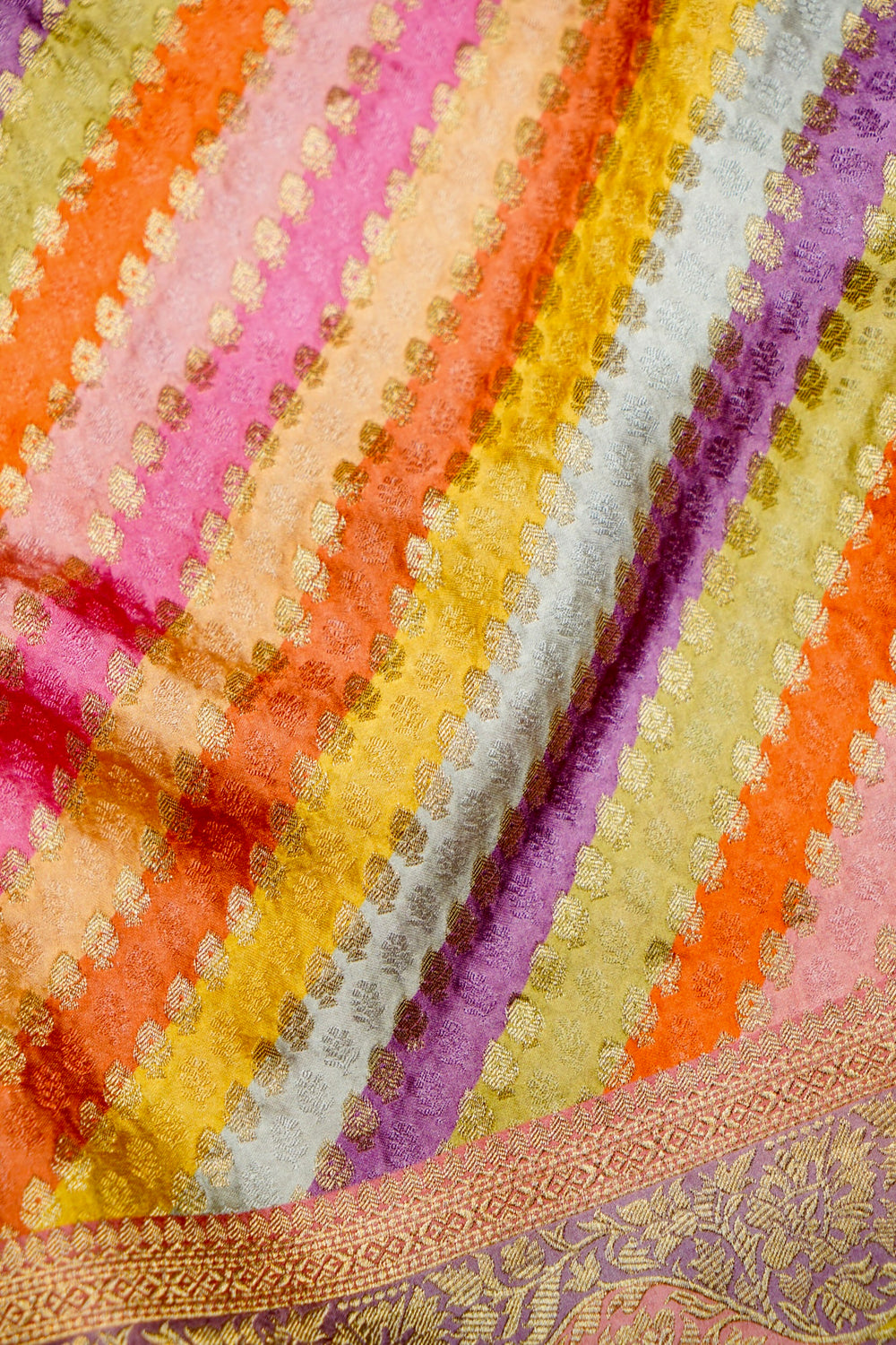 Banarasi Pastel Pink Blended Moonga Silk Saree