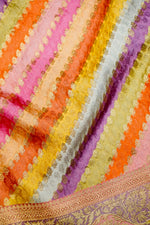 Banarasi Pastel Pink Blended Moonga Silk Saree