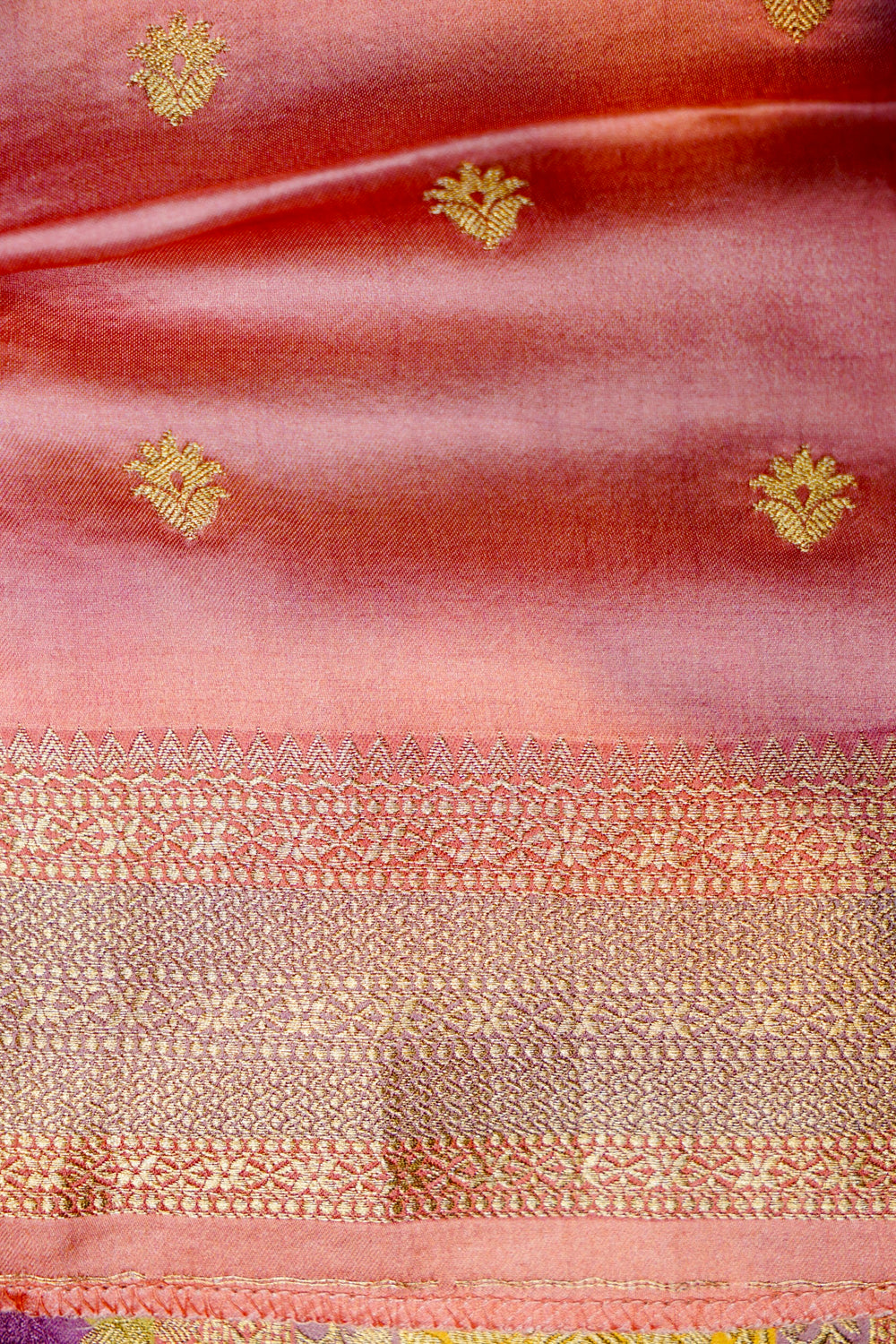Banarasi Pastel Pink Blended Moonga Silk Saree