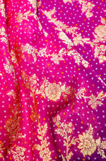 Banarasi Magenta Blended Georgette Saree
