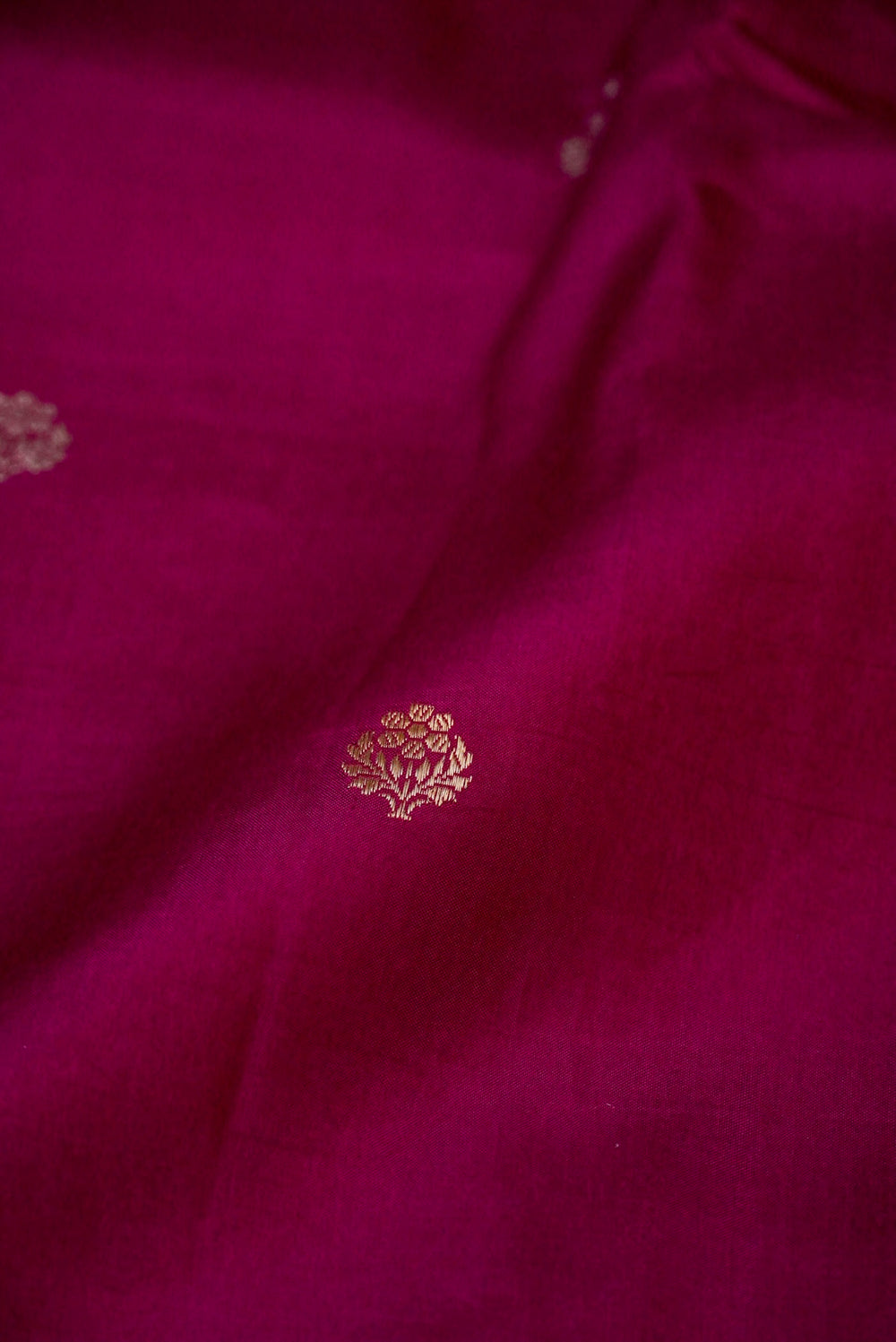 Handwoven Wine Banarasi Katan Soft Silk Saree