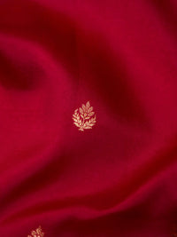 Handwoven Red Banarasi Katan Soft Silk Saree