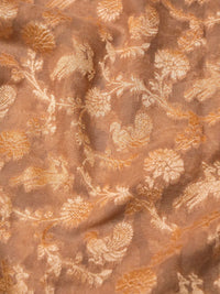 Handwoven Cream Banarasi Khaddi Georgette Saree