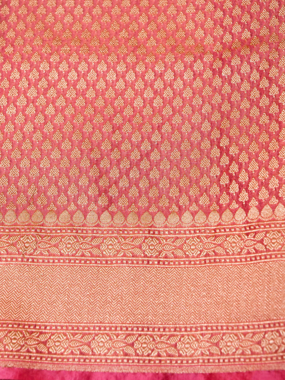 Handwoven Light Pink Banarasi Tissue Katan Silk Saree