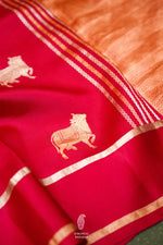 Handwoven Red Banarasi Katan Silk Saree