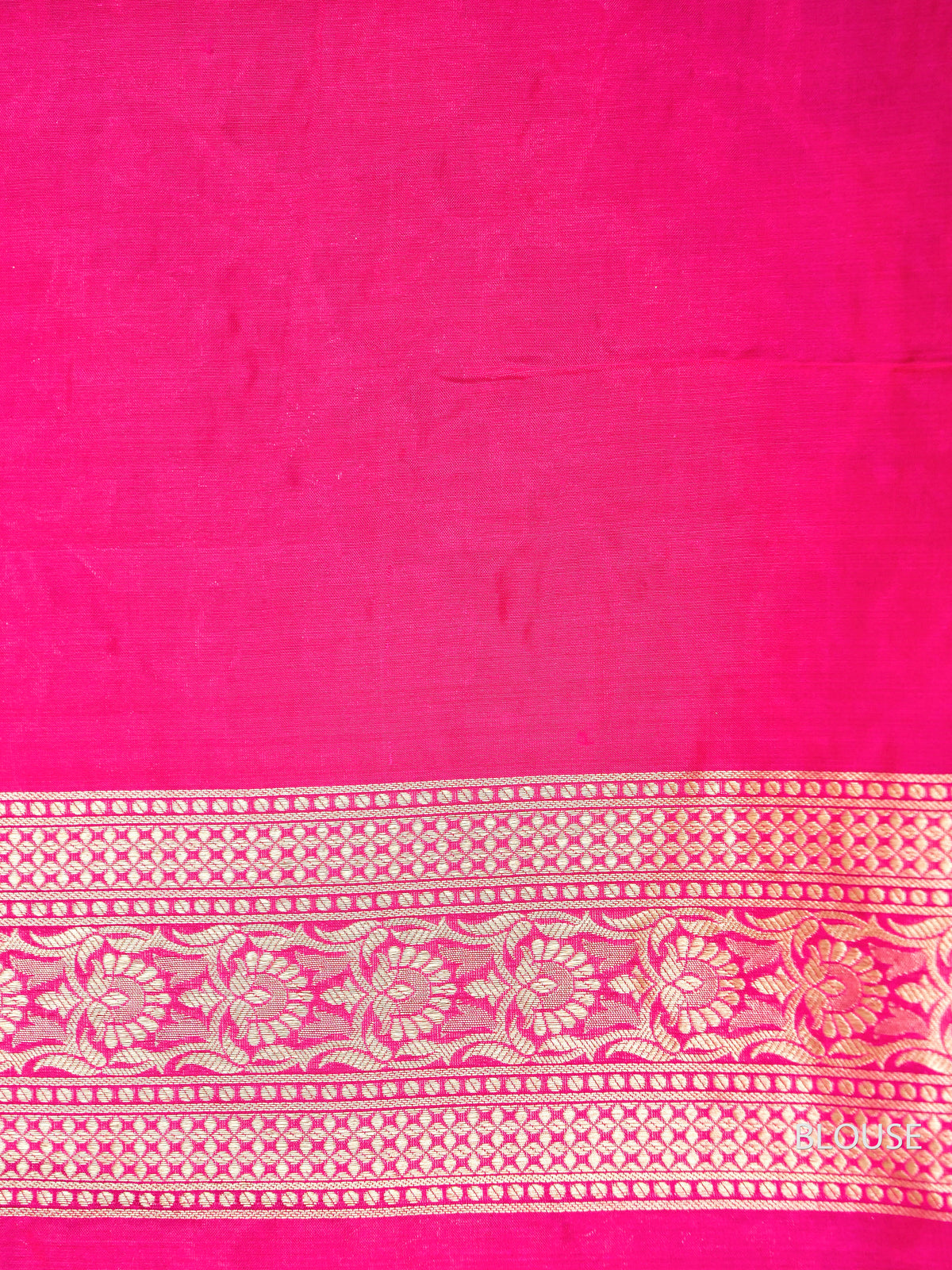 Handwoven Hot Pink Katan Silk Saree