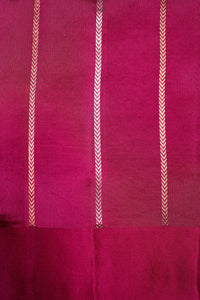 Handwoven Rani Pink Banarasi Katan Soft Silk Saree