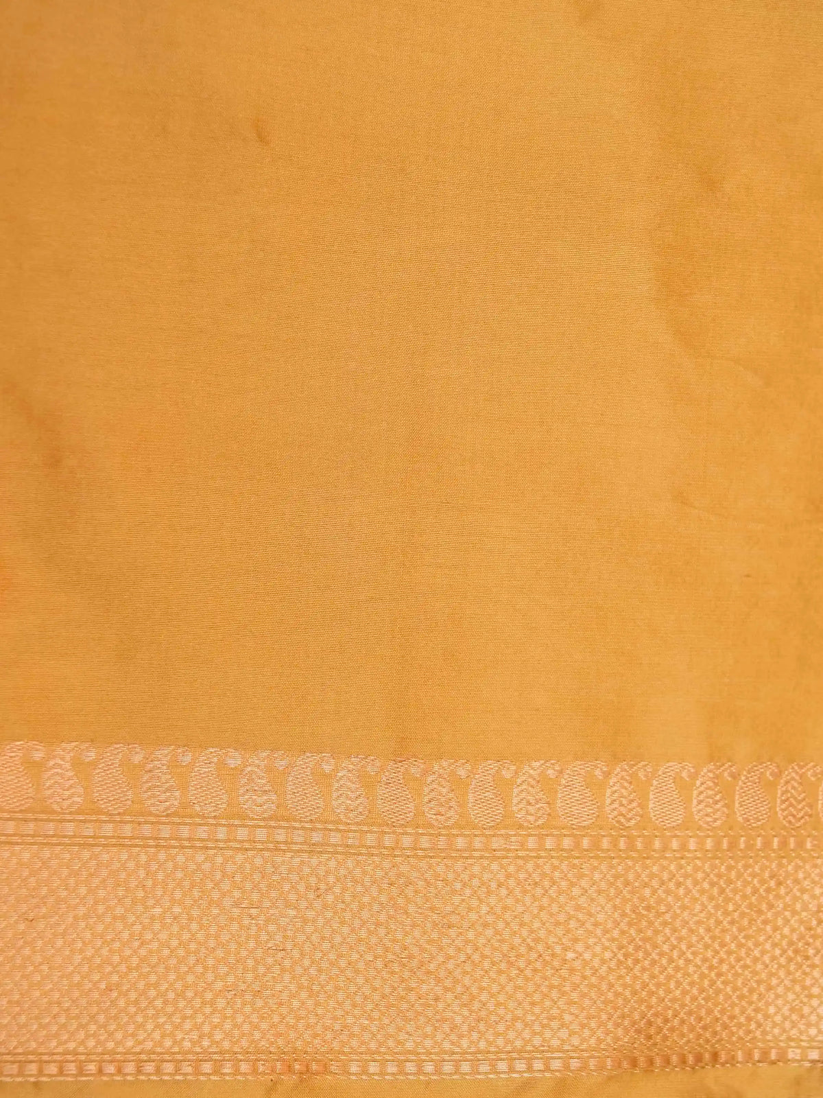 Handwoven Mango Mustard Banaras Katan Silk Saree