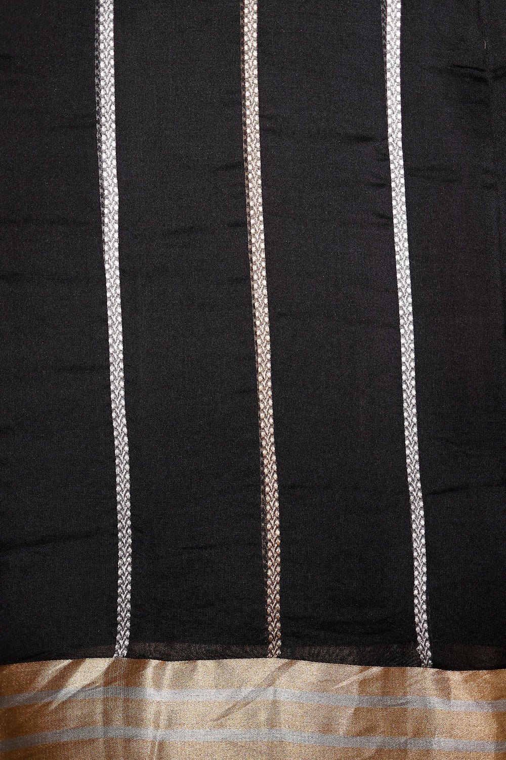 Handwoven Black Banarasi Organza Saree
