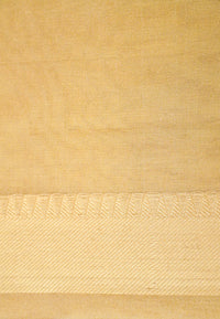 Handwoven Soft Beige Kora Silk Saree