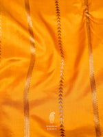 Handwoven Muse Yellow Katan Silk Saree