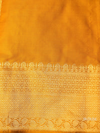 Handwoven Mustard Katan Silk Saree