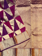 Wine Red Rangkat Katan Silk Kanjivaram Saree