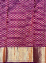Wine Red Rangkat Katan Silk Kanjivaram Saree