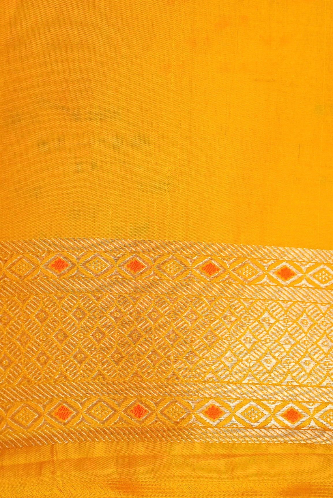 Handwoven Yellow Banarasi Katan Silk Saree