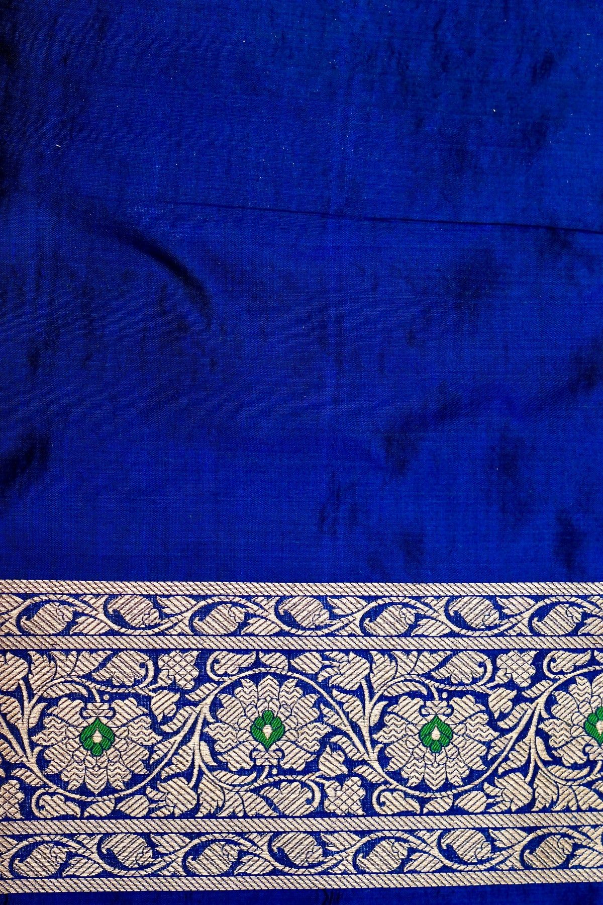 Handwoven Blue Banarasi Katan Silk Saree