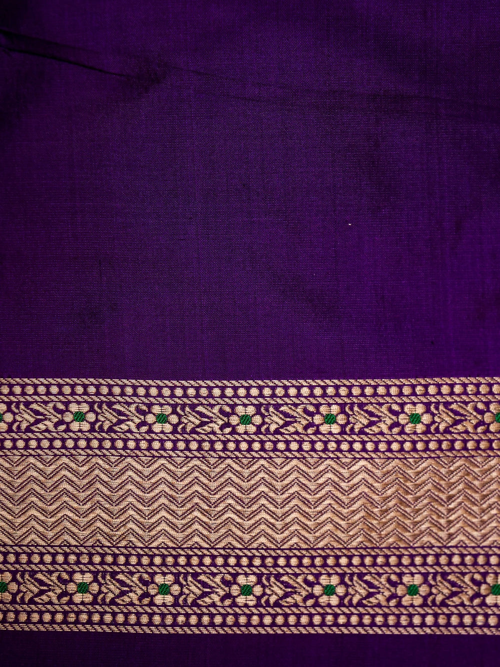 Handwoven Purple Banarasi Katan Silk Saree