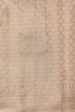 Handwoven Peach Banarasi Katan Tissue Silk Saree
