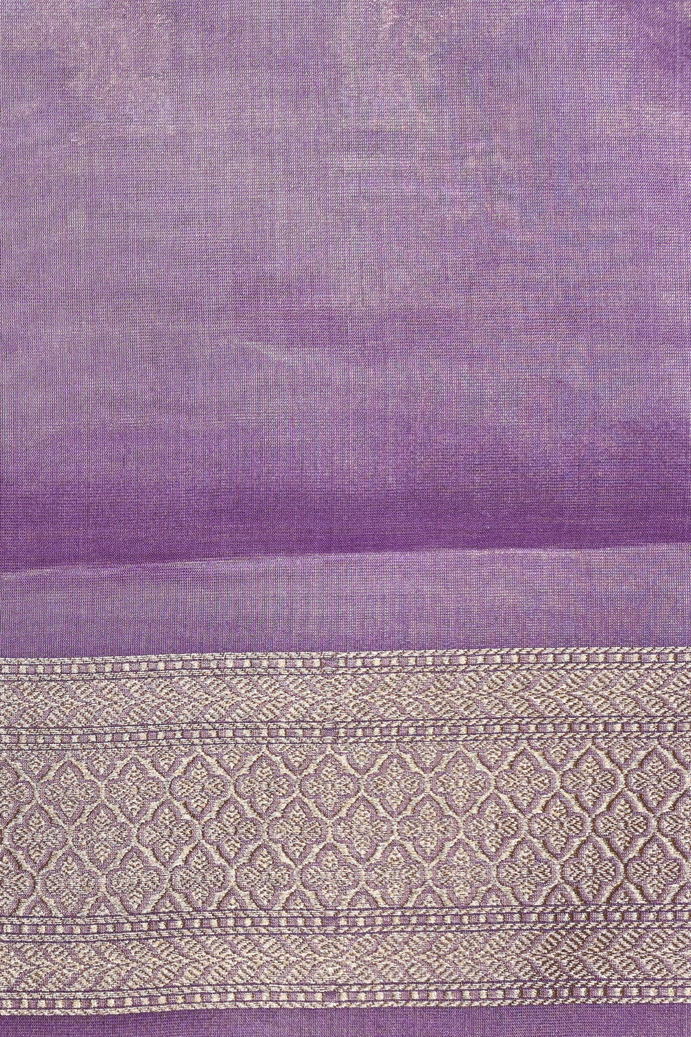 Handwoven Lavender Banarasi Katan Tissue Silk Saree