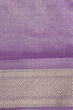 Handwoven Lavender Banarasi Katan Tissue Silk Saree