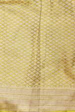 Corn Yellow Booti Katan Tissue Handwoven Banarasi Saree