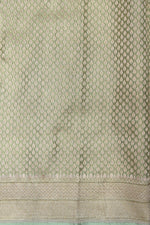 Handwoven Pista Green Banarasi Katan Tissue Silk Saree