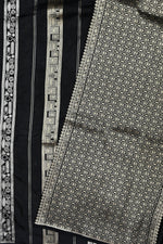 Handwoven Black Kadhwa Banarasi Katan Silk Saree