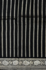 Handwoven Black Kadhwa Banarasi Katan Silk Saree