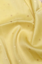 Handwoven Light Yellow Banarasi Organza Saree