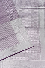 Handwoven Lavender-purple Banarasi Katan Silk Saree