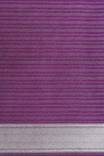 Handwoven Lavender-purple Banarasi Katan Silk Saree