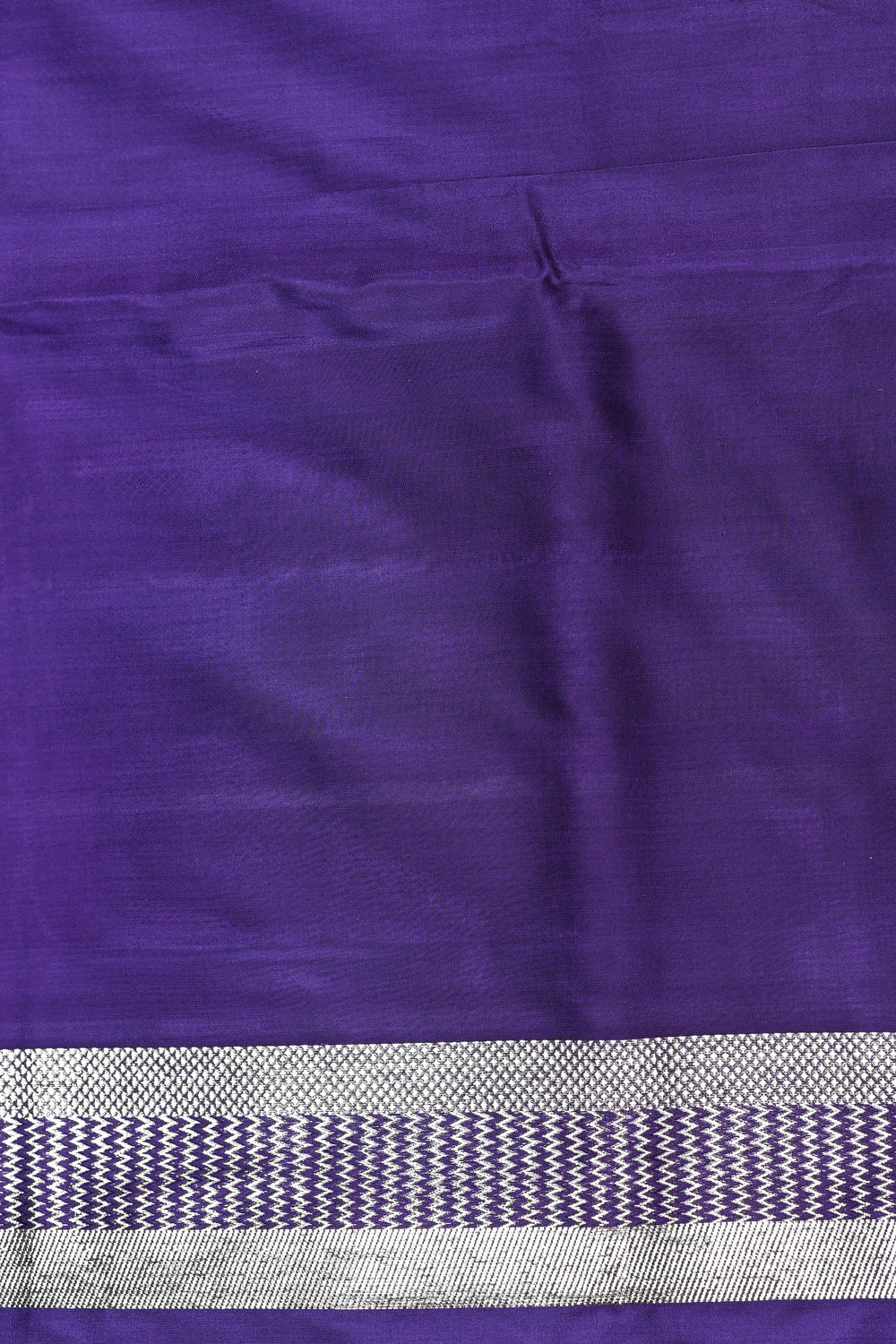 Handwoven royal purple Banarasi Katan Silk Saree
