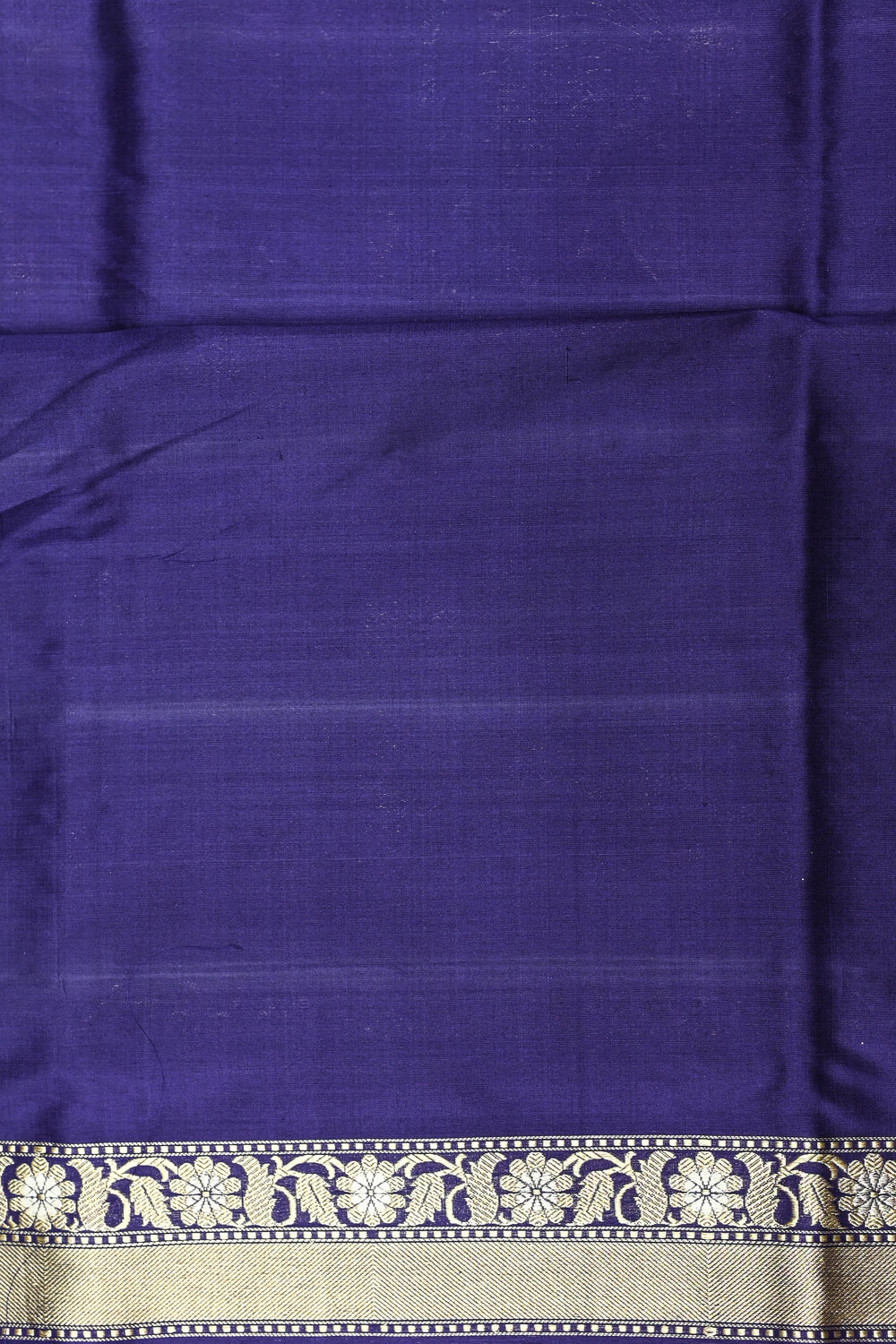 Indigo Blue Sona Roopa Katan Silk Handwoven Banarasi Saree