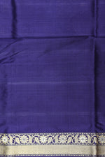 Indigo Blue Sona Roopa Katan Silk Handwoven Banarasi Saree