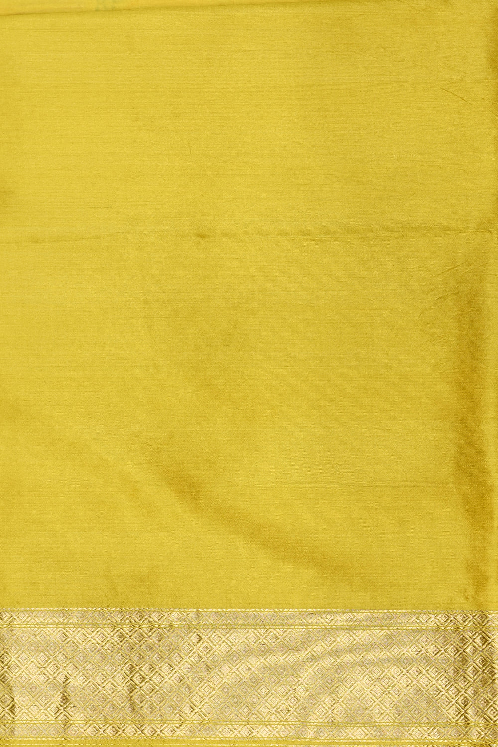 Handwoven Yellow Meenakari Motif Banarasi Katan Silk Saree