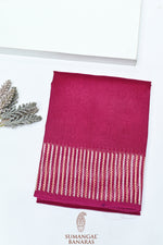 Handwoven Magenta Banarasi Katan Silk Saree