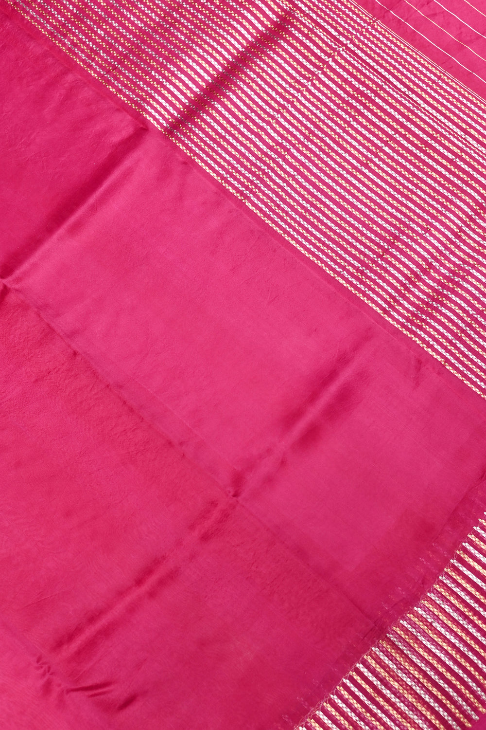 Handwoven Magenta Banarasi Katan Silk Saree