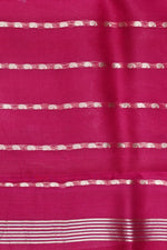 Handwoven Magenta Banarasi Organza Saree