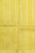 Butter Yellow Motif Breezy Organza Handwoven Banarasi Saree