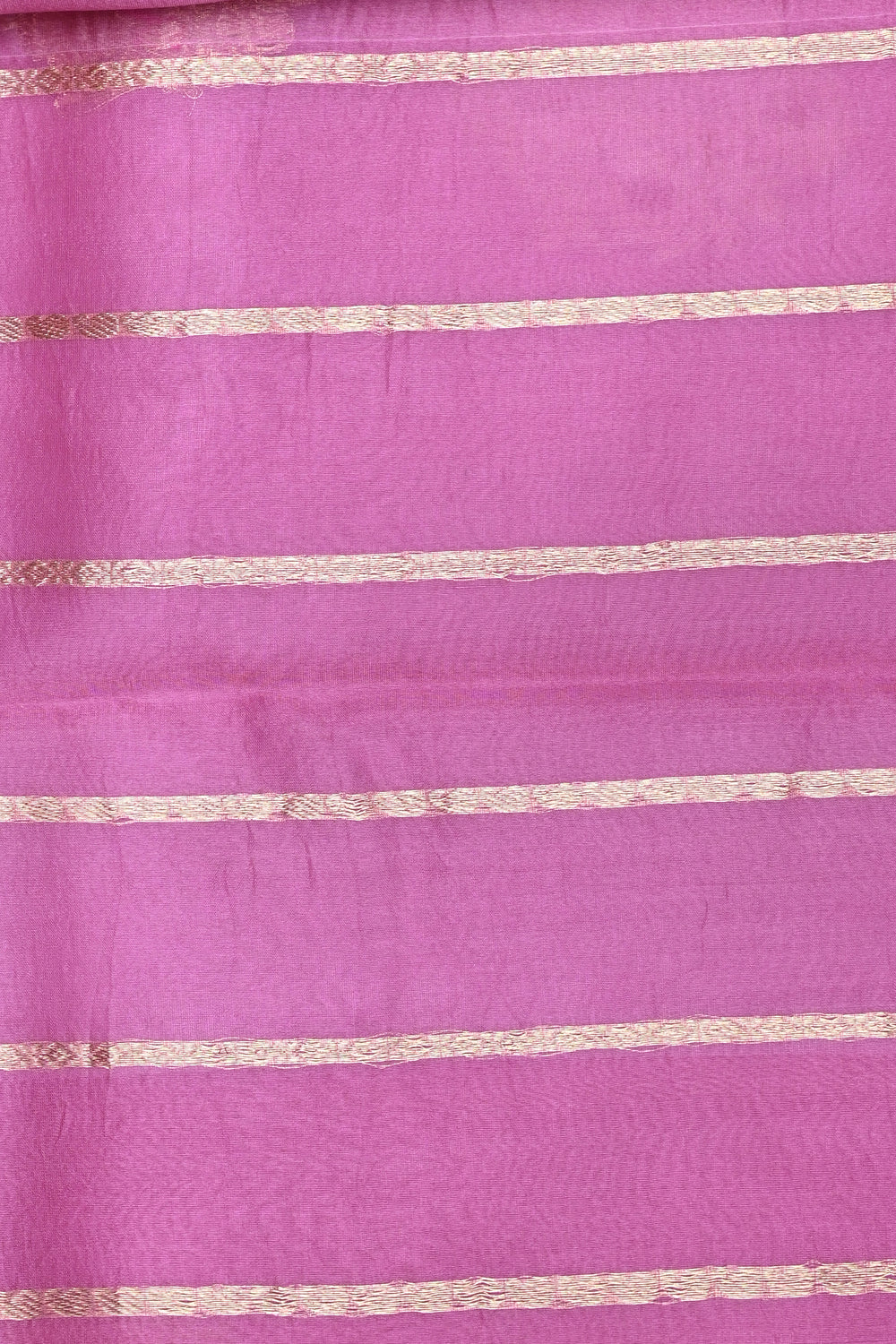 Handwoven Rose Pink Banarasi Organza Saree