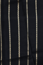Handwoven Jet Black Banarasi Organza Saree