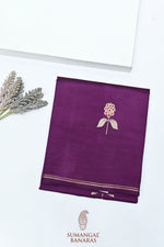 Handwoven Purple Banarasi Organza Saree
