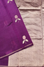 Handwoven Purple Banarasi Organza Saree