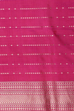 Handwoven Rani Pink Banarasi Katan Soft Silk Saree